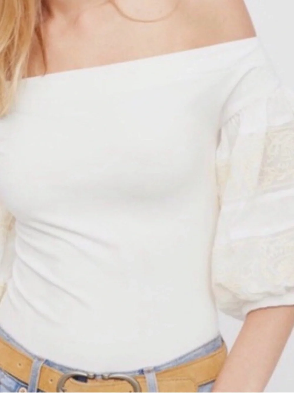Free People White Rock With It Top